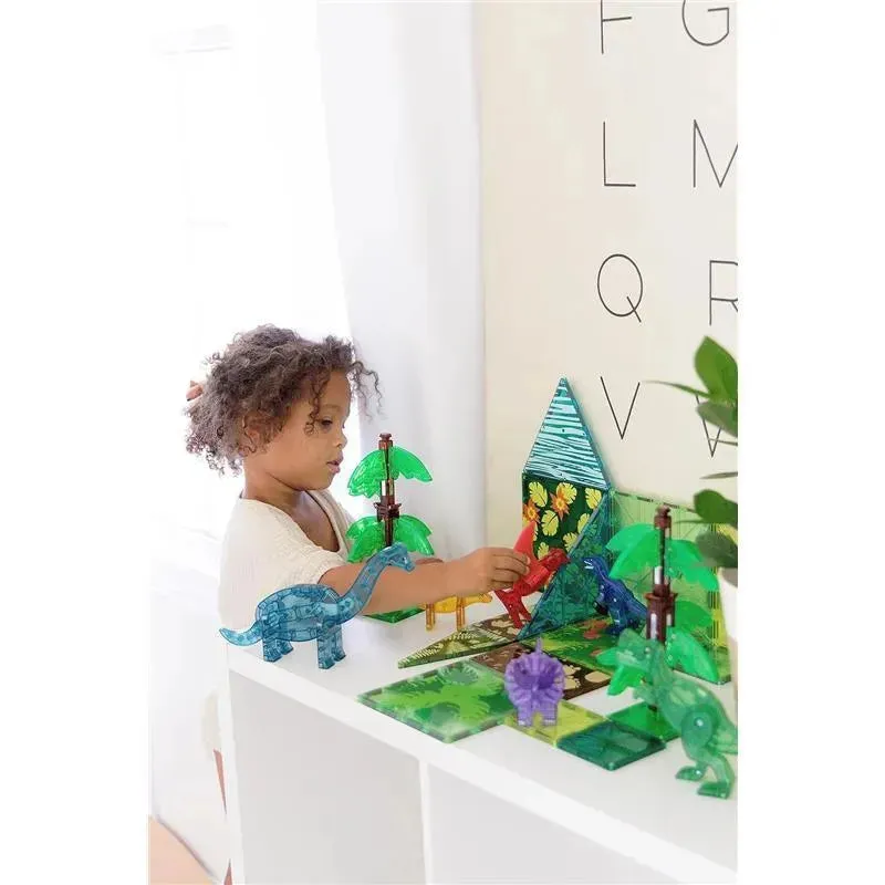 Magnatiles - Dino World XL 50-Piece Magnetic Construction Set - Image 5