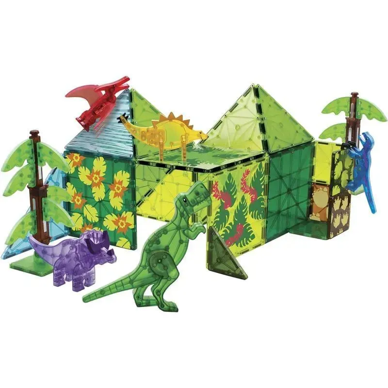 Magnatiles - Dino World XL 50-Piece Magnetic Construction Set - Image 7