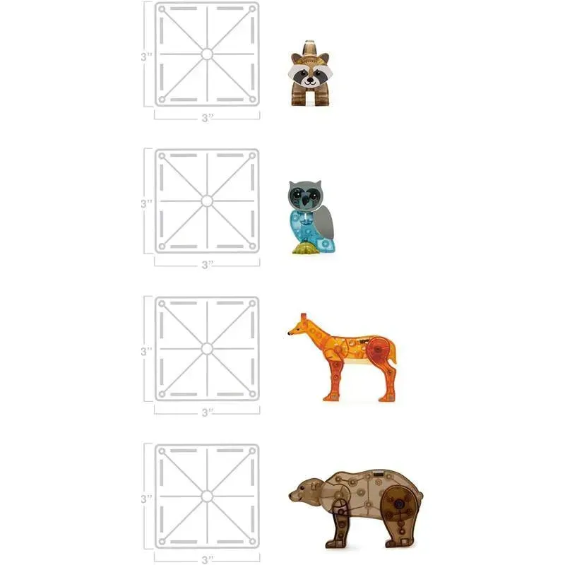 Magnatiles - Forest Animals 25-Piece Magnetic Construction Set - Image 2