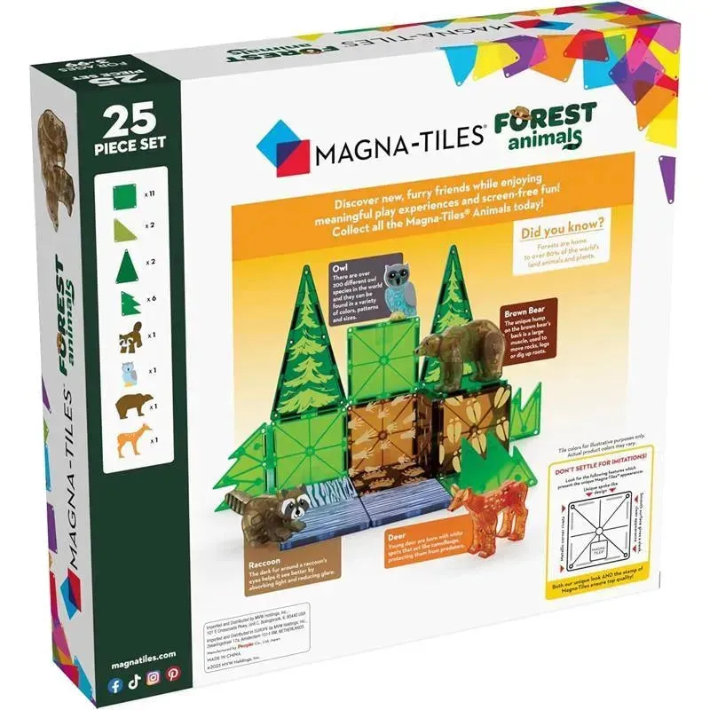 Magnatiles - Forest Animals 25-Piece Magnetic Construction Set - Image 4