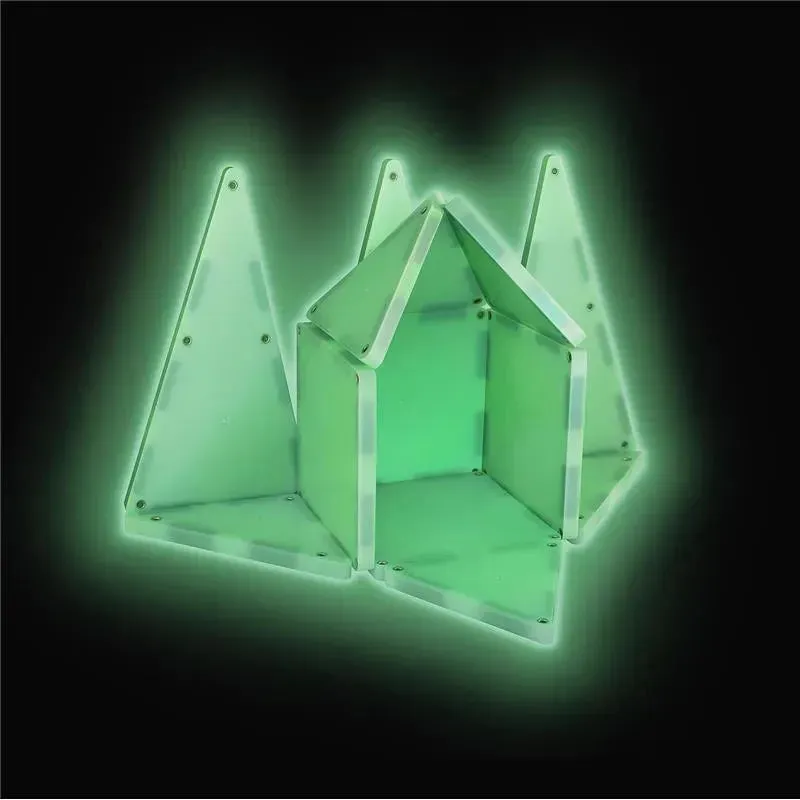 Magnatiles - Glow 16-Piece Magnetic Construction Set - Image 6