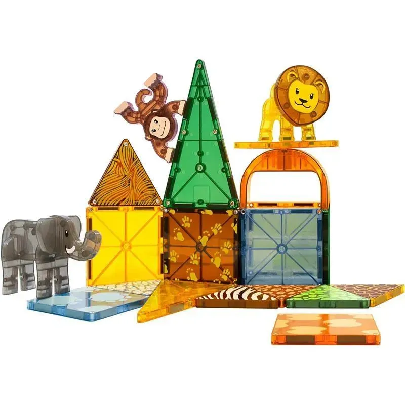 Magnatiles - Safari Animals 25-Piece Magnetic Construction Set - Image 2