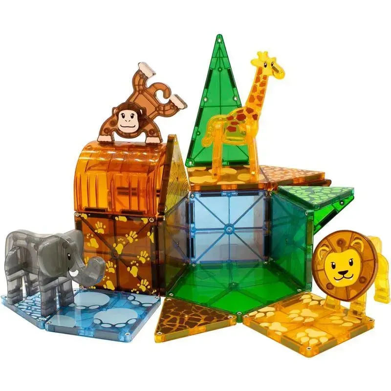 Magnatiles - Safari Animals 25-Piece Magnetic Construction Set - Image 5