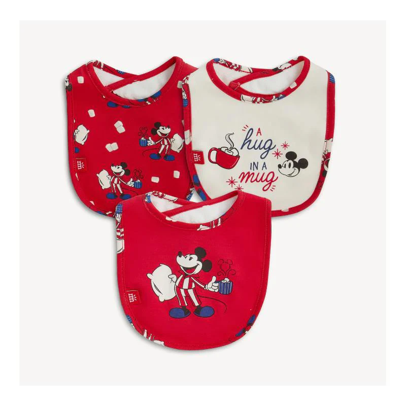 Magnetic Me - 3Pk Red Cocoa Club Right Fit Bib One Size