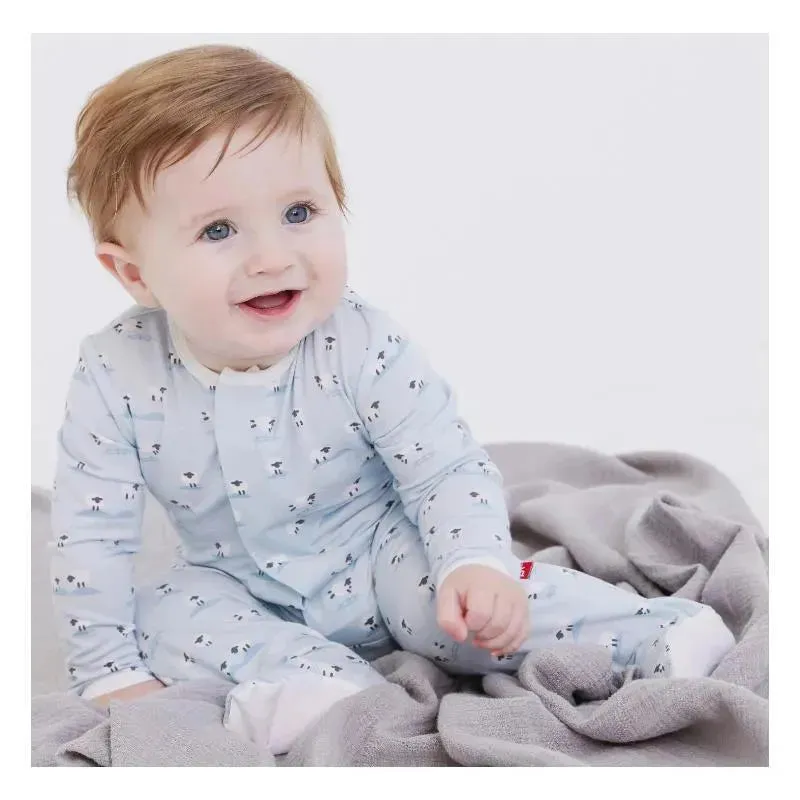 Magnetic Me - Baa Baa Baby Blue Modal Magnetic Footie - Image 2