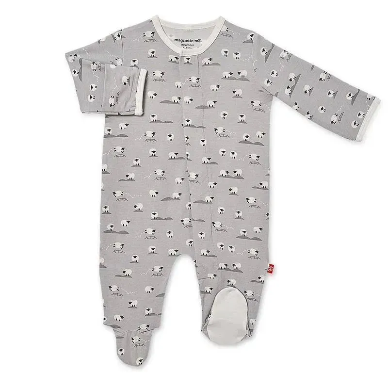 Magnetic Me - Baa Baa Baby Gray Modal Magnetic Footie