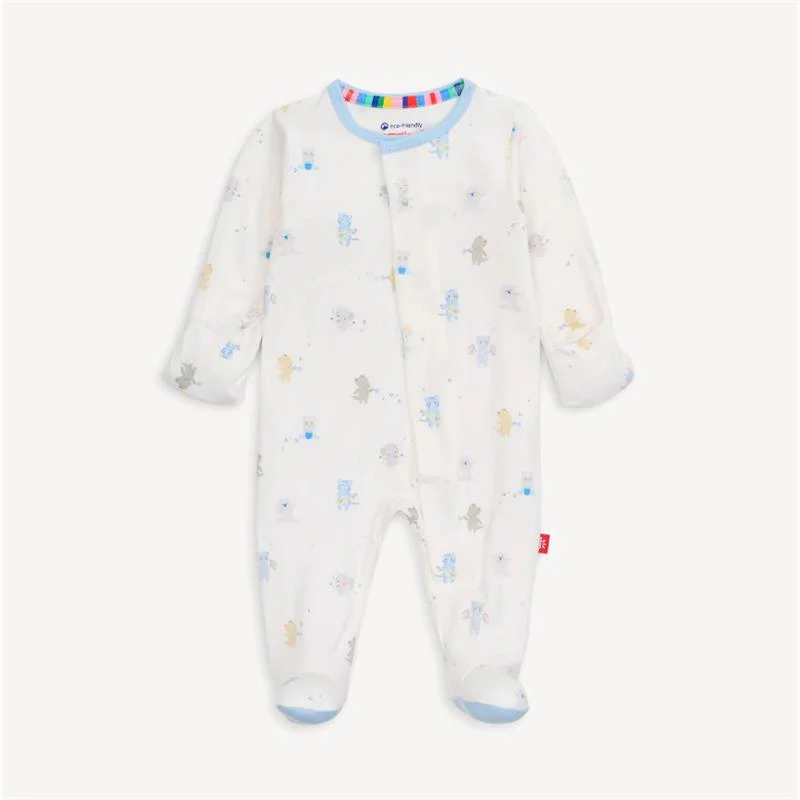 Magnetic Me - Baby Blue Baby Beats Modal Footie - Image 3