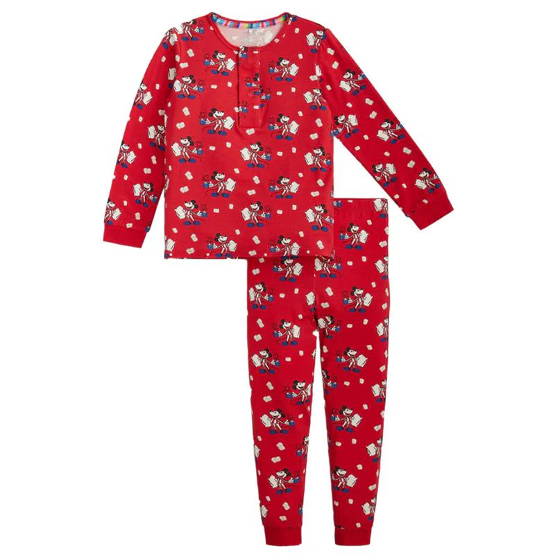 Magnetic Me - Red Cocoa Club Right Fit Classic Long Sleeve Pajamas