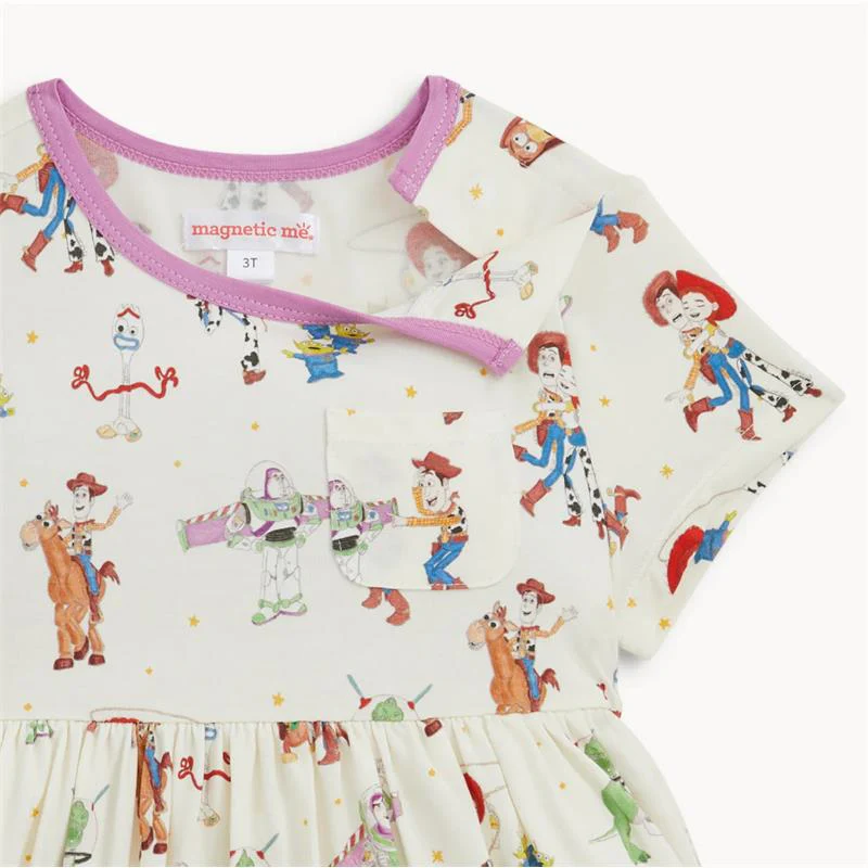 Magnetic Me Toy Story Woody & Friends Modal Short Sleeve Dress - Image 3