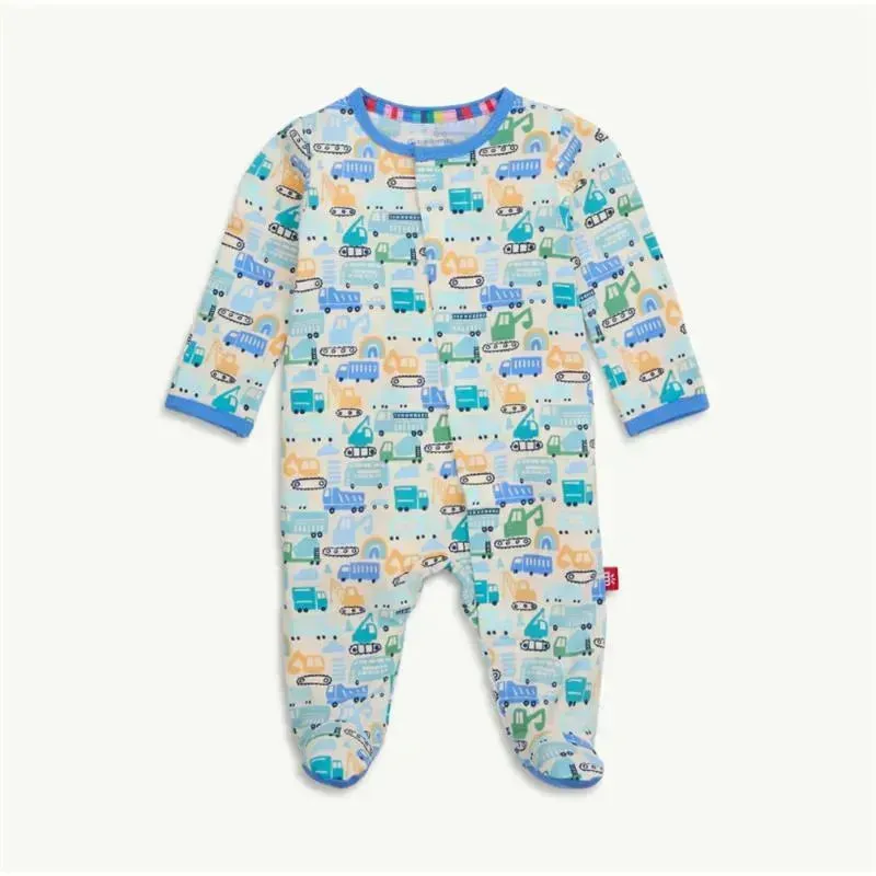 Magnificent Baby - As Truck Would Have It Bamboo Footie