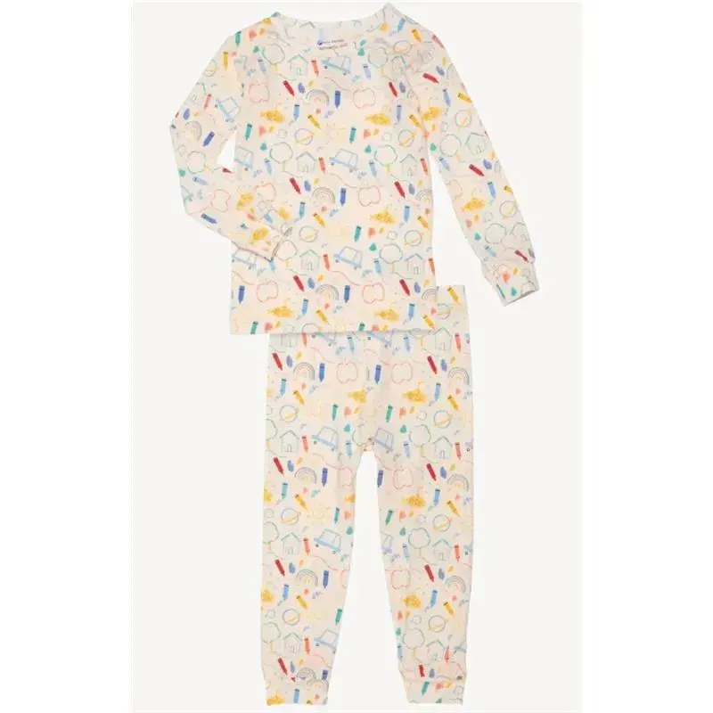 Magnificent Baby - Doodle Pop Pajama Long Sleeve Set