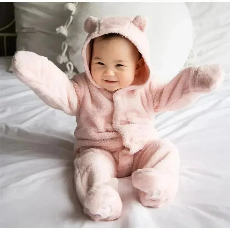 Magnificent Baby - Pink Blossom Minky Pram Sherpa Footie