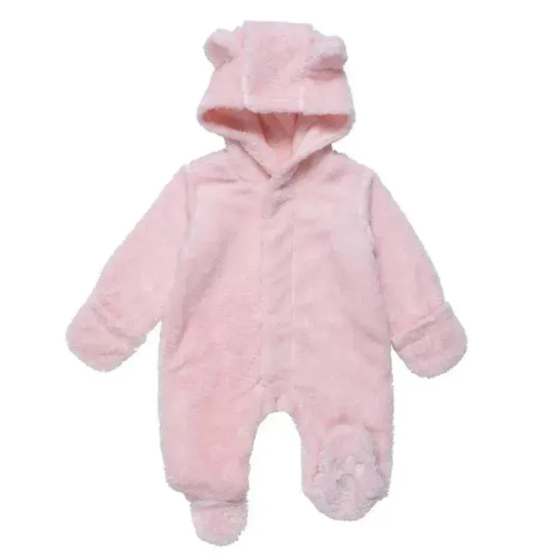 Magnificent Baby - Pink Blossom Minky Pram Sherpa Footie - Image 2
