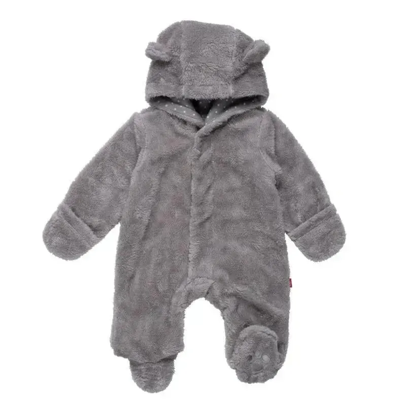 Magnificent Baby - Storm Minky Pram Sherpa Footie, Gray