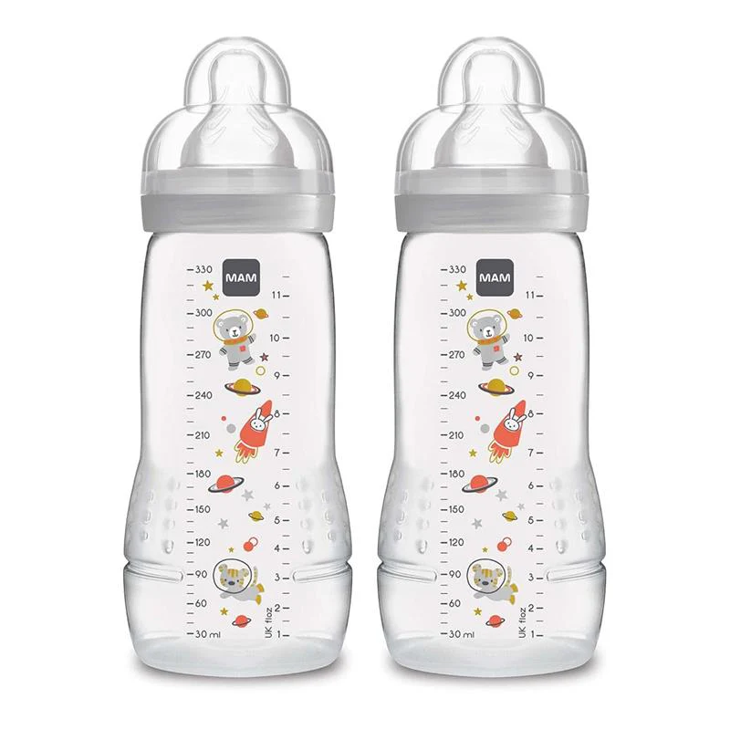 Mam - 2Pk Baby Bottles Anti-Colic 11Oz (Colors May Vary) - Image 4