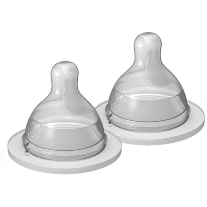 Mam - 2PkTeat/Spout Extra Slow Flow Nipple Unisex, 0M+