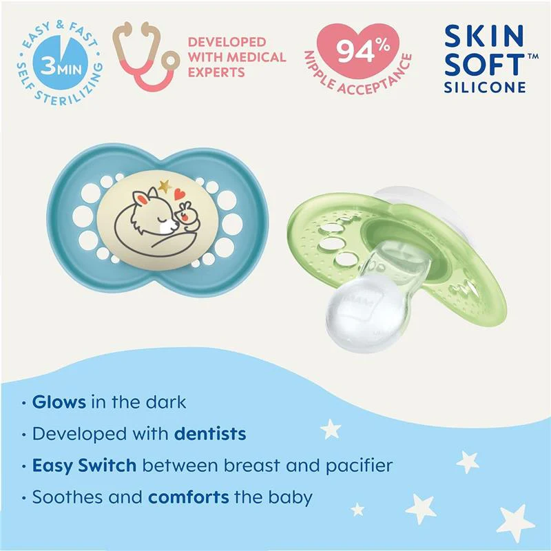 Mam - 3Pk Boy Original Day & Night Baby Pacifier, 6/16M - Image 6