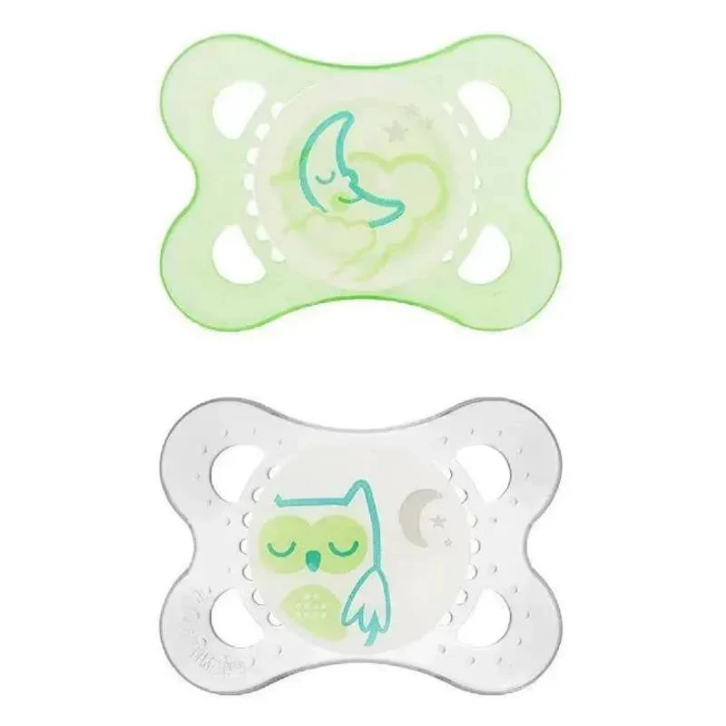 Mam - 2Pk Air Night Pacifier Assorted Blue/Green/Pink - Image 2