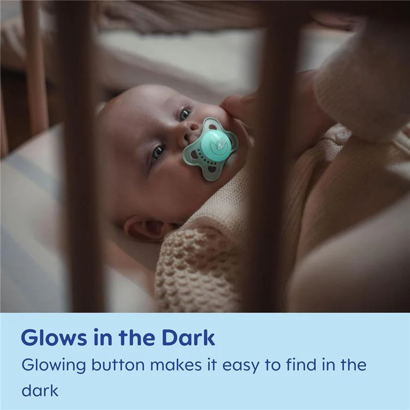 Mam - 2Pk Original Night Pacifiers Glows in The Dark Boy, 0/6M - Image 8