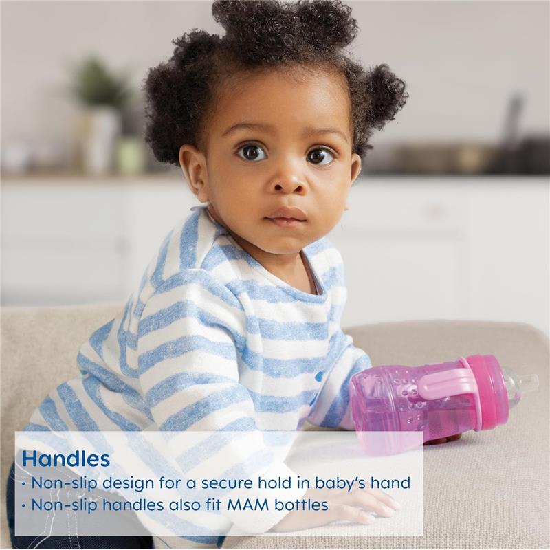 Mam - 8 Oz Trainer Sippy Cup Girl, 4M+ - Image 3
