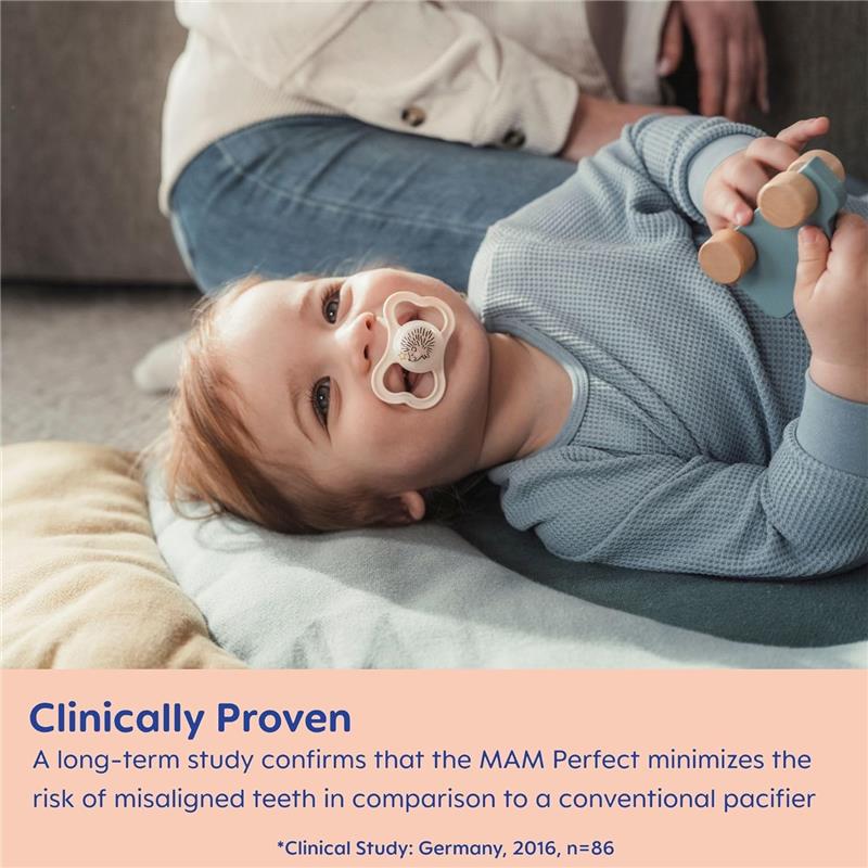 Mam - 2Pk Mini Air Pacifier Sensitive Skin Girl, 0/6M - Image 6