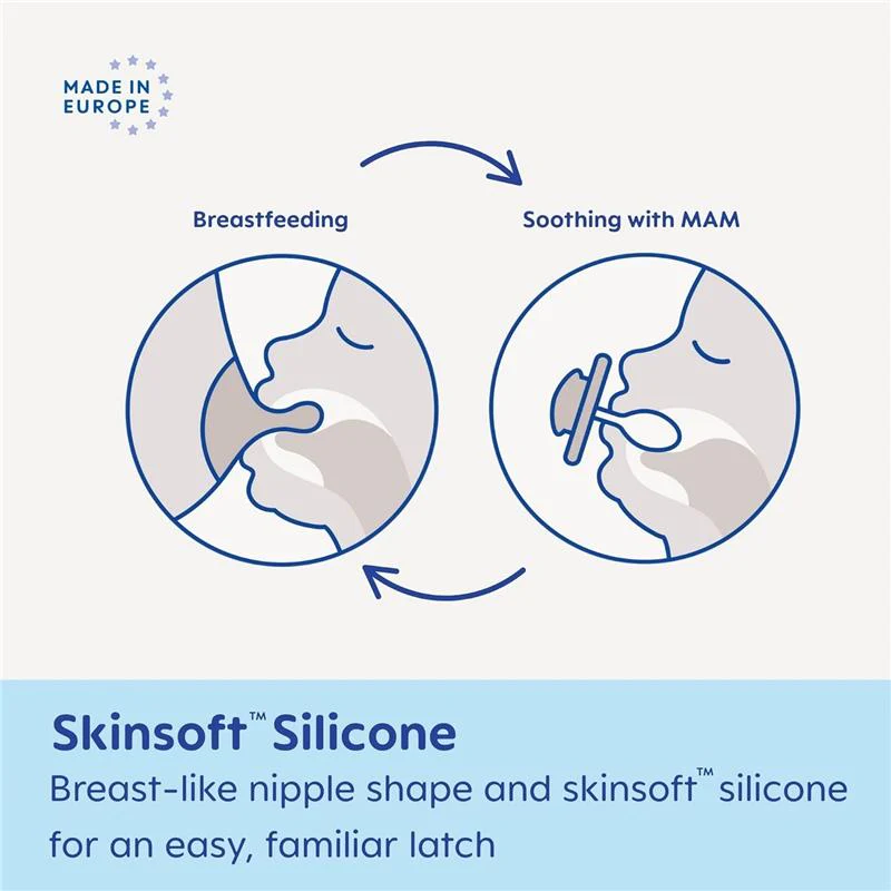 Mam - Matte Non- Deco Baby Pacifier 16M, Boy - Image 7