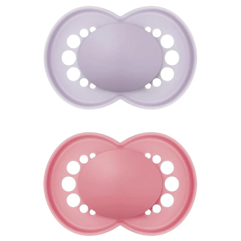 Mam - 2Pk Original Matte Baby Pacifiers Girl,16M+