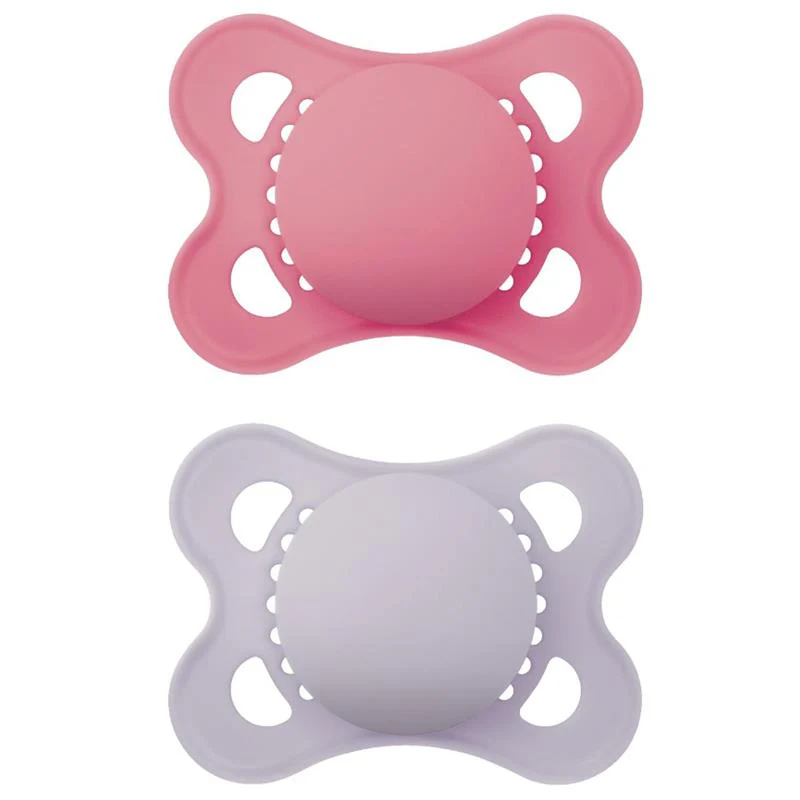 Mam - 2Pk Original Matte Baby Pacifiers Girl, 0/6M