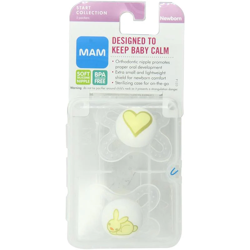 Mam - 2Pk Start Silicone Pacifier 0/3M, Colors May Vary - Image 4