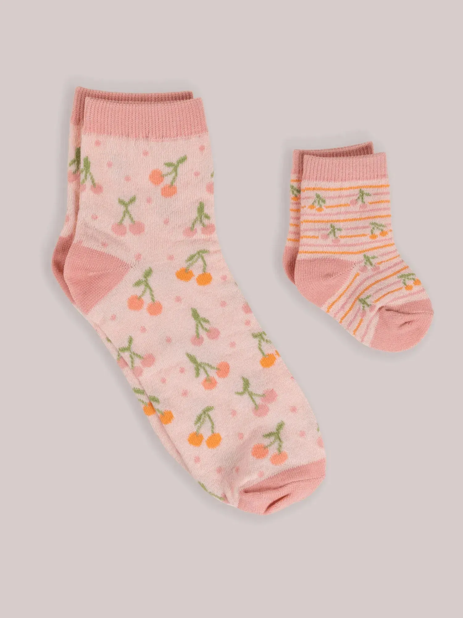 Mama & Me Socks - Cherry Cute by Doodle By Meg - Image 3