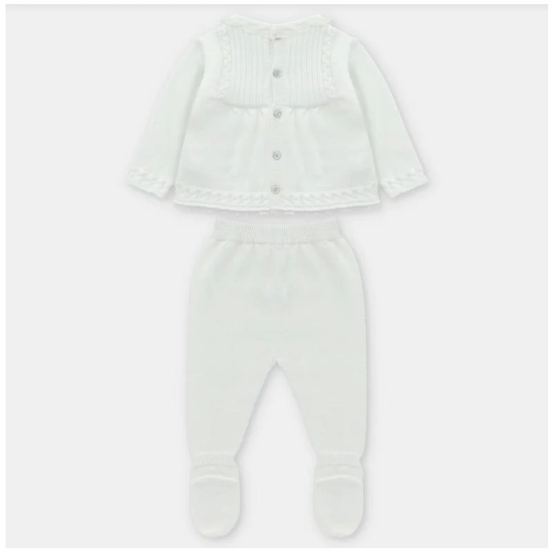 Martin Aranda 2Pk Take Me Home Set Sweater & Leggings Knit Regina, White - Image 2