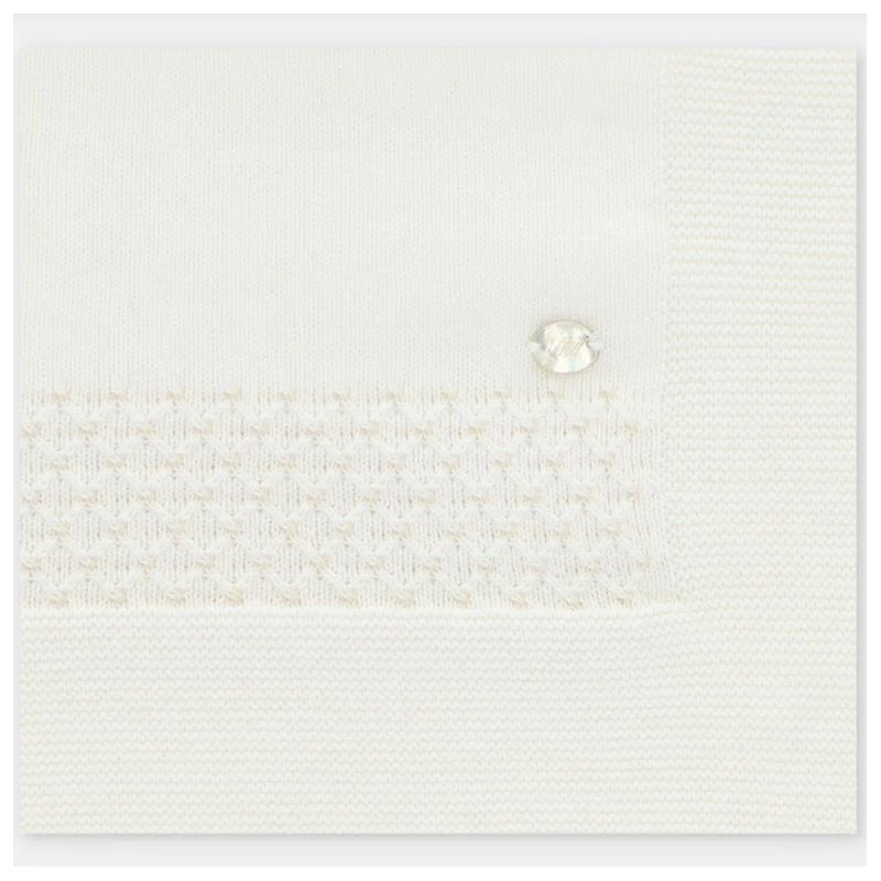 Martin Aranda - Baby Blanket Knit Albi One Size Blanco Roto