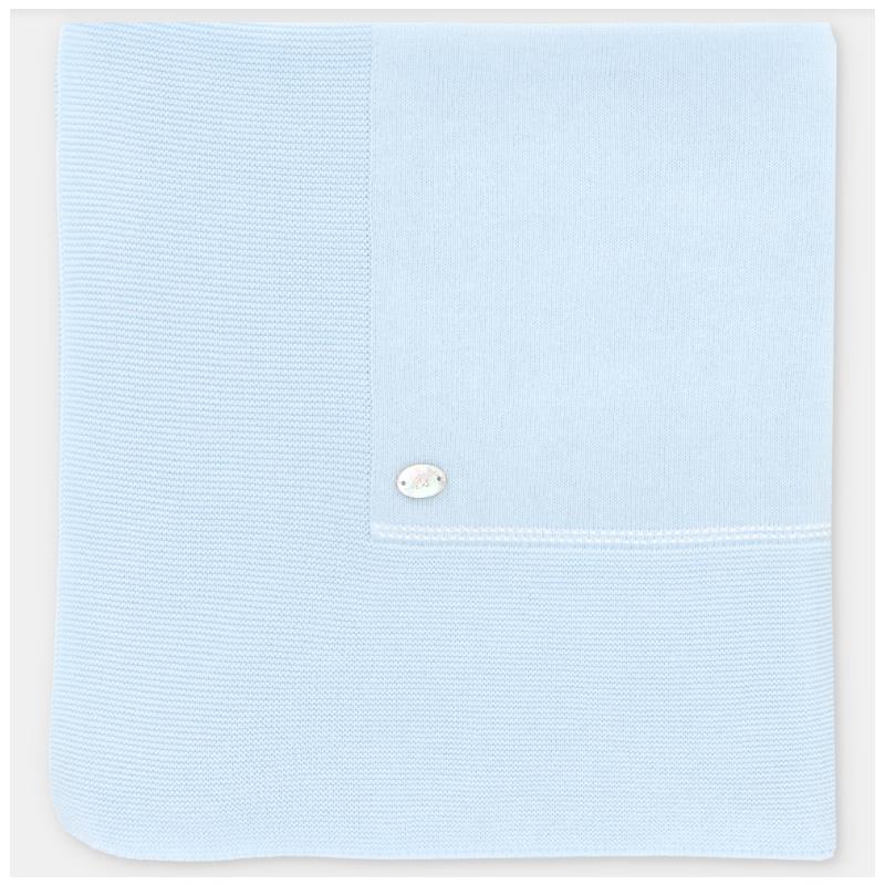 Martin Aranda Baby Blanket Knit Montreal One Size Pastel Blue - Image 2