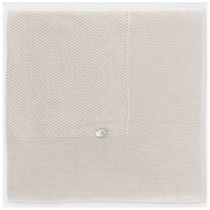 Martin Aranda Baby Blanket Knit Quebec One Size Beige - Image 2