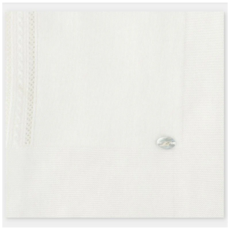 Martin Aranda Baby Blanket Knit Regina One Size White - Image 3