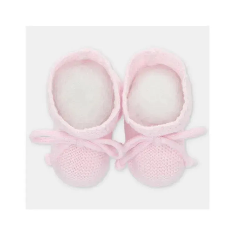 Martin Aranda - Baby Booties Knit Chiara, Pastel Pink - Image 3
