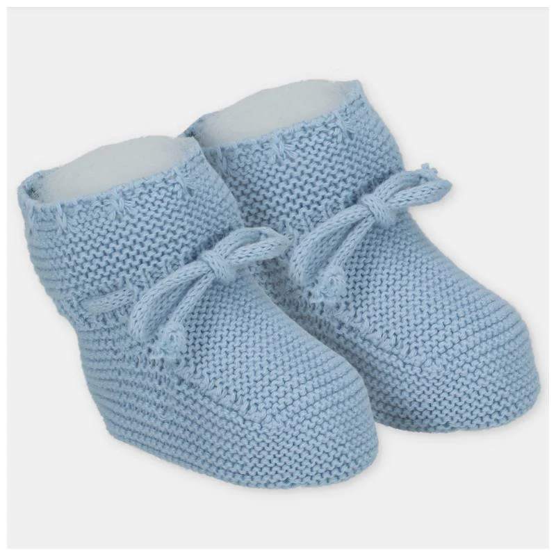 Martin Aranda - Baby Booties Knit Montefioralle, Blanco Roto - Image 2
