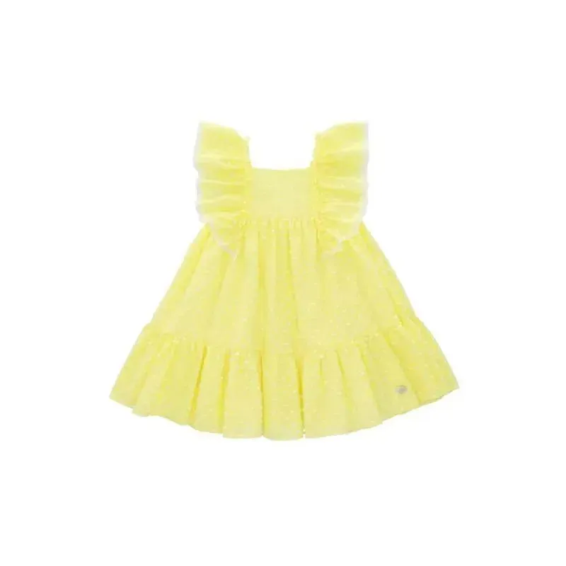 Martin Aranda Baby - Dress Woven Girl Capri, Yellow