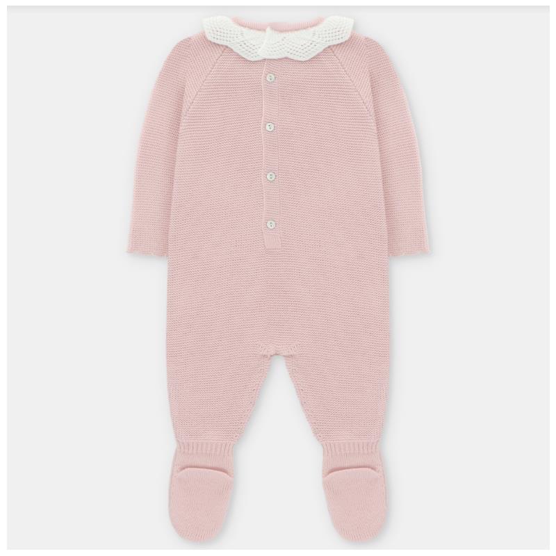 Martin Aranda - Baby Girl Long Romper With Feet Baby Pink - Image 2
