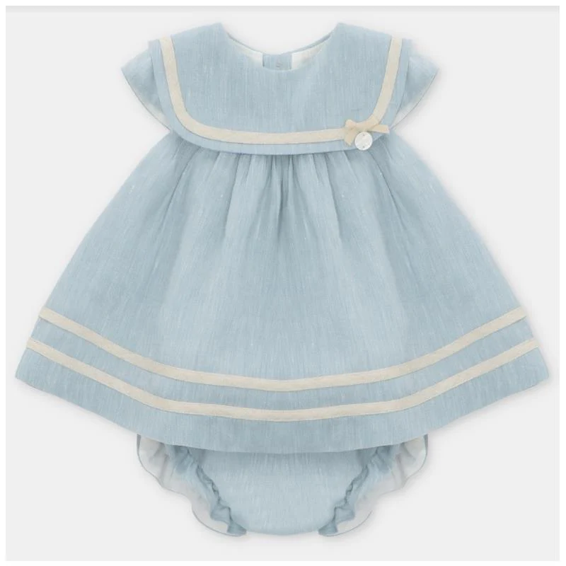 Martin Aranda - Baby Girl Set Dress & Bloomer Capri, Arena