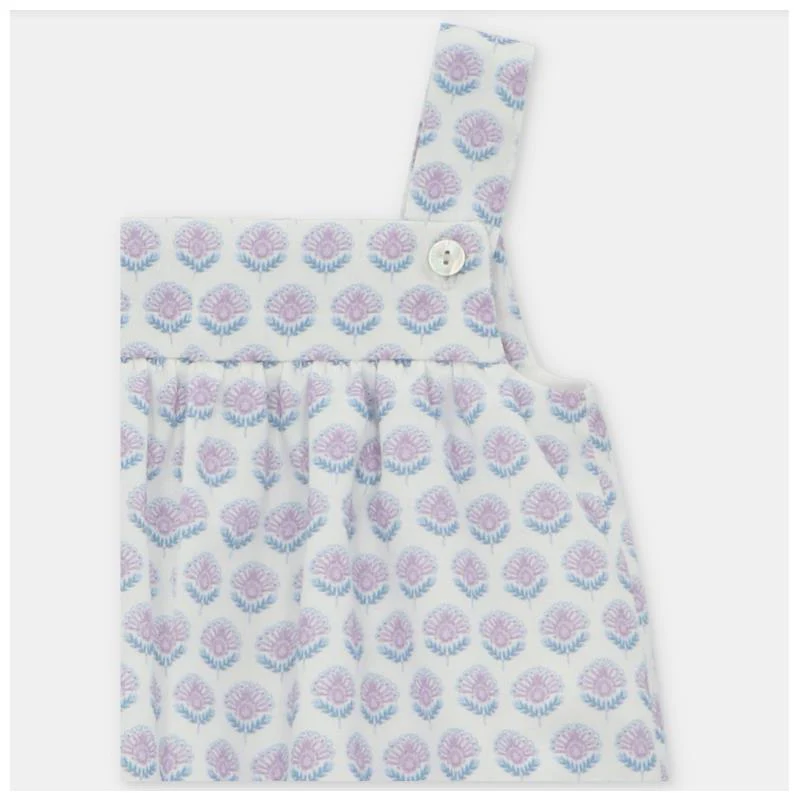 Martin Aranda - Baby Girl Short Romper Woven Fabric Fiesole, Lavanda - Image 3