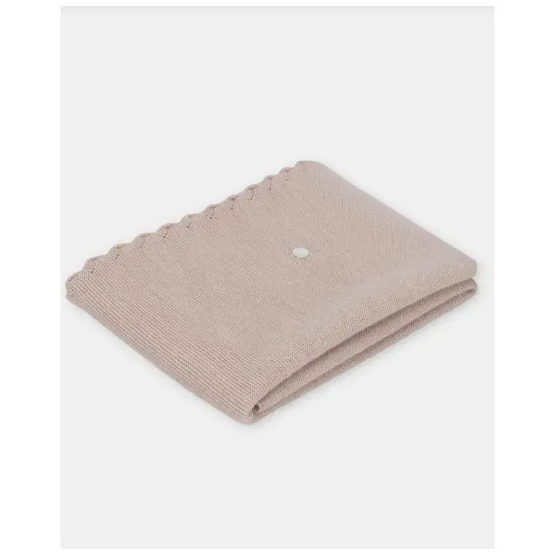 Martin Aranda - Baby Knit Blanket Peonia, Light Pink