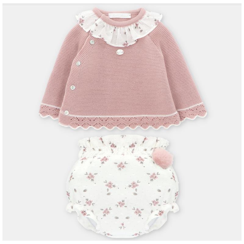 Martin Aranda - Draylon Set: Sweater Matching Bloomer Cardiff Dusty Rose