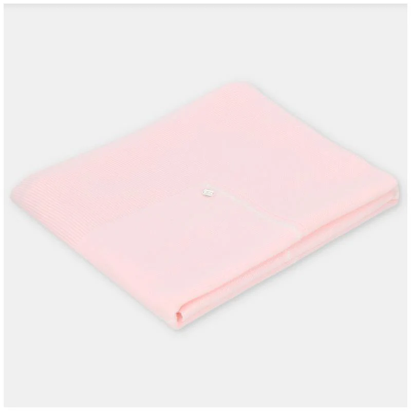 Martin Aranda - Draylon Sweaterknit Blanket Preston One Size Baby Pink