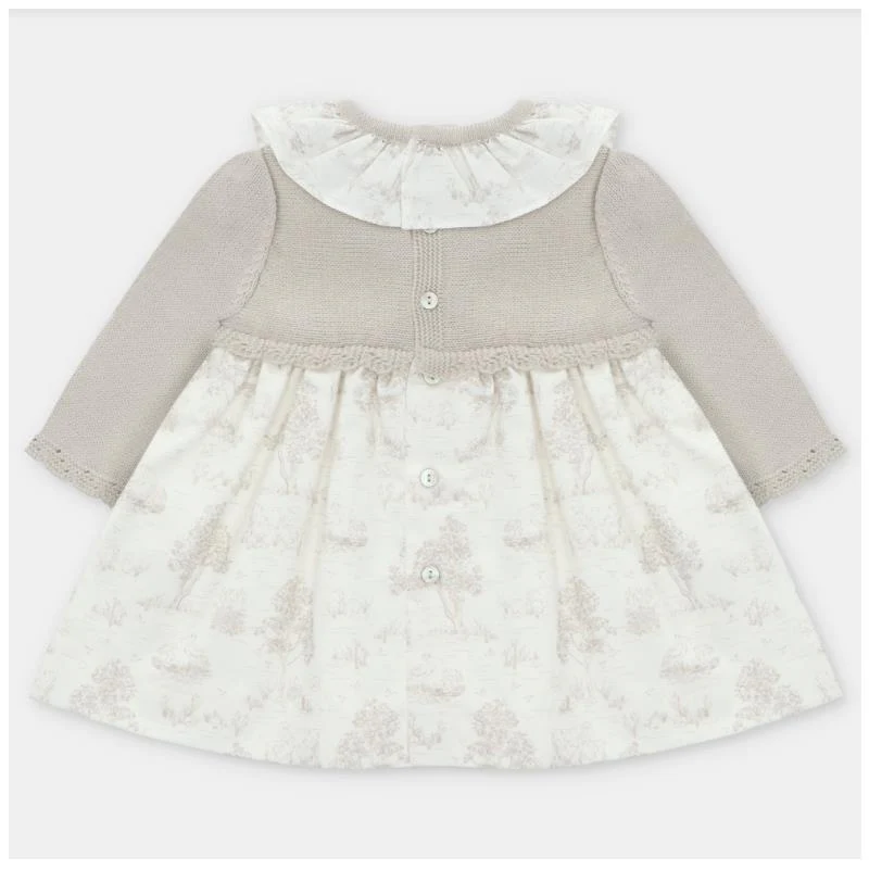 Martin Aranda - Knit/Woven Mix Dress Newport, Stone - Image 2