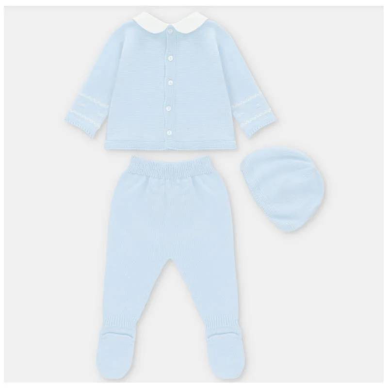 Martin Aranda - Take Me Home Draylon Sweater, Leggings & Pullon Hat Preston Pastel Blue - Image 2