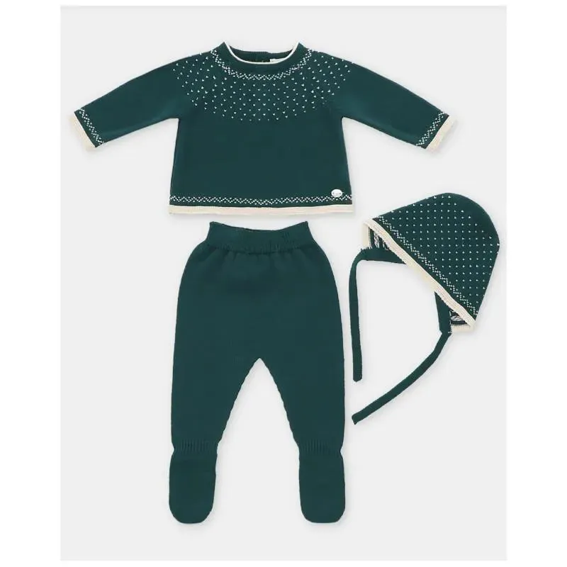 Martin Aranda - Take Me Home Set Sweater, Leggings & Bonnet Dark Blue