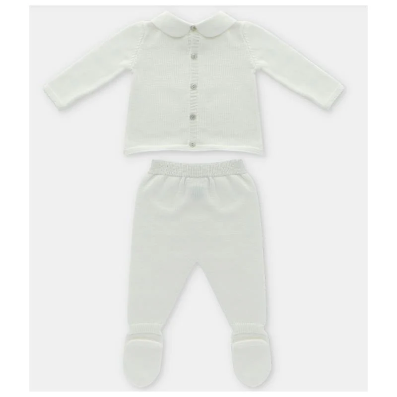Martin Aranda - Take Me Home Set Sweater & Leggings Knit Albi, White - Image 2