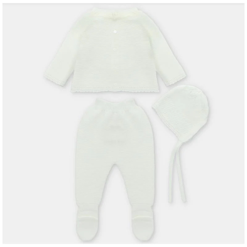 Martin Aranda - Take Me Home Sweater, Leggings & Bonnet Knit Derby Ivory - Image 2