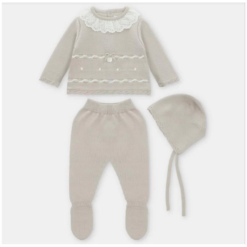 Martin Aranda - Take Me Home Sweater, Leggings & Bonnet Knit Newport Stone